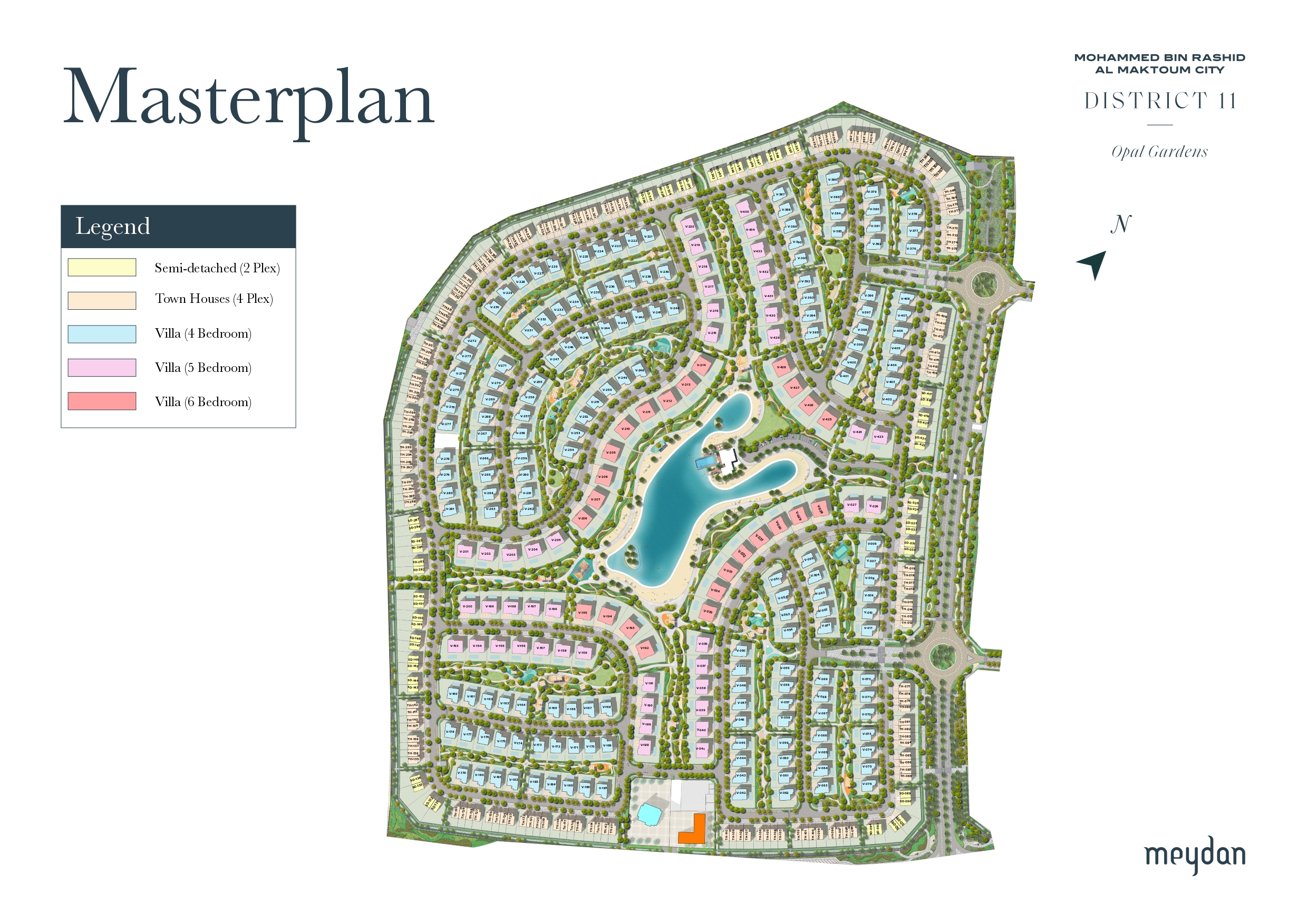 District 11 Opal Gardens Masterplan — Meydan, MBR City
